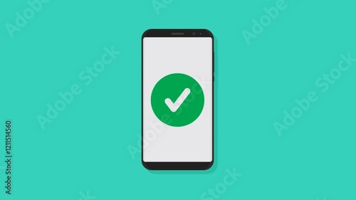 Smartphone login account animation