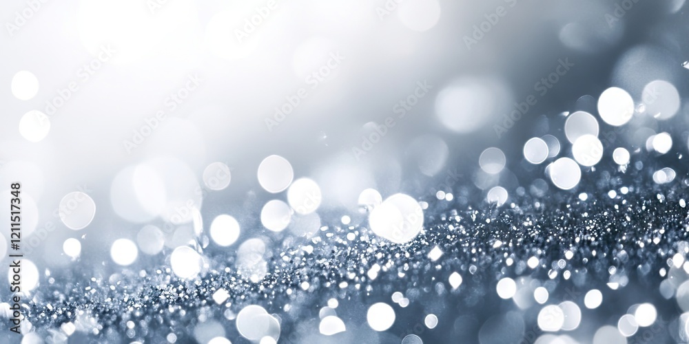 Glittering silver bokeh background with soft focus highlights in light grey and dark grey tones, creating a dreamy and elegant atmosphere. Glittering silver bokeh background with soft focus highlights in light grey and dark grey tones, creating a dreamy and elegant atmosphere.