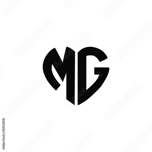 MG monogram logo design letter text name symbol monochrome logotype alphabet character simple logo photo