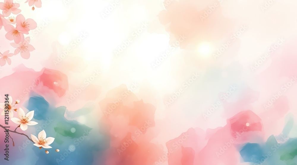 Blossoming flowers create a gentle and inviting atmosphere, blending soft colors that embody the essence of spring's renewal and tranquility in nature's embrace Blossoming flowers create a gentle and inviting atmosphere, blending soft colors that embody the essence of spring's renewal and tranquility in nature's embrace