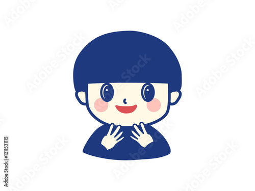 興味を示しワクワクと驚く男の子