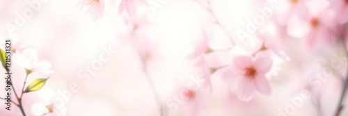 Soft pink blooms fill the backdrop, evoking the essence of spring with their gentle beauty and inviting tranquility perfect for a refreshing seasonal setting