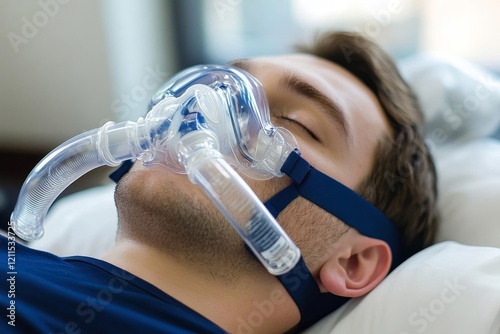 Sleep Apnea Oxygen Mask Equipment Generative AI