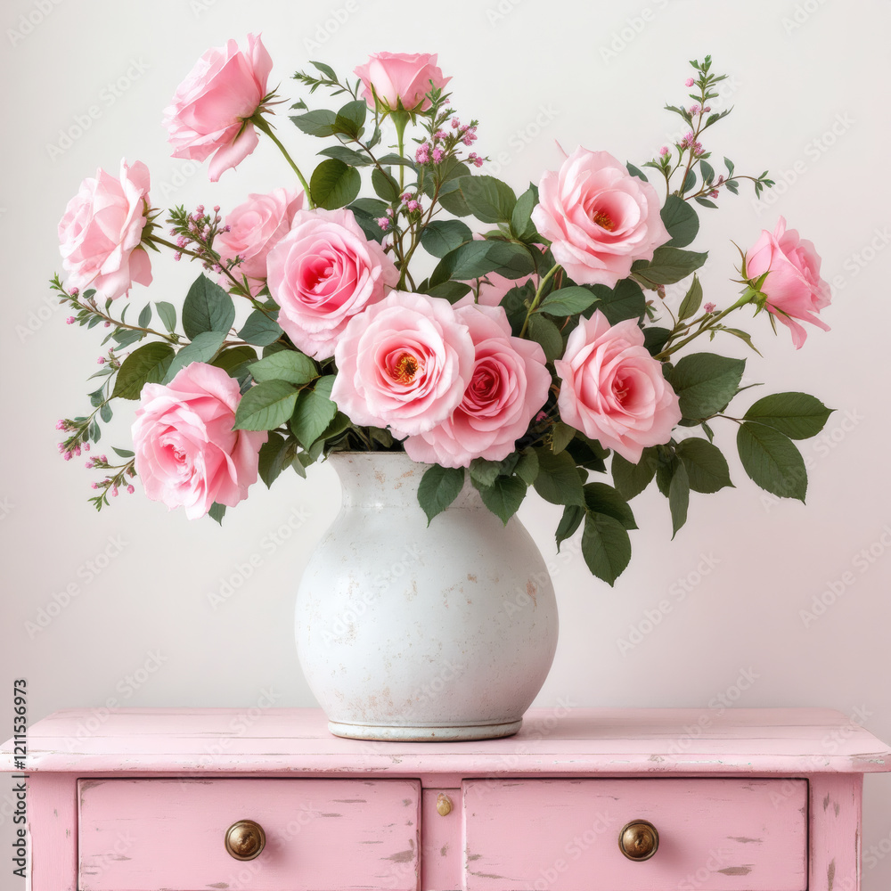 Celebrate Mother's Day with this beautiful image of pink roses on a vintage distressed wood table, perfect for cards, posters, and social media. Celebrate Mother's Day with this beautiful image of pink roses on a vintage distressed wood table, perfect for cards, posters, and social media.