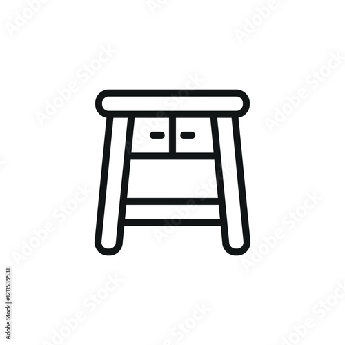 Night stand vector design templates simple and modern