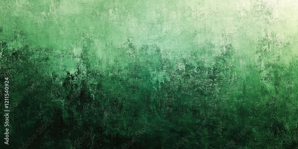 Fototapeta premium Textured background with rich green gradients transitioning from dark to light creating depth and an organic feel suitable for various designs