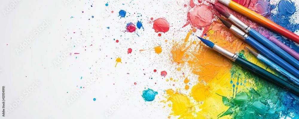 Obraz premium Children's Creativity Concept Digital Design, Generative AI