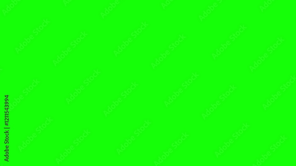 3d abstract shape rotating and expand to open or reveal green screen for transition.