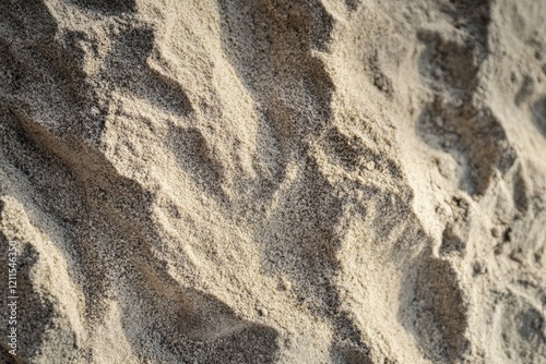 Sand destined to the manufacture of cement in a quarry, Generative AI