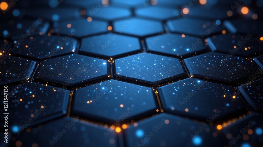 Elegant blue background with hexagons and squares for design. Banner template with white center text area. Ideal for stylish designs. Elegant blue background with hexagons and squares for design. Banner template with white center text area. Ideal for stylish designs.