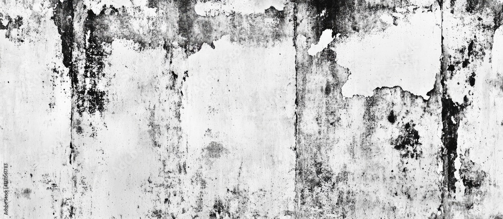 Fototapeta premium Abstract black and white grunge texture with navy and gray tones featuring mottled patterns, ideal for artistic backgrounds and design projects.
