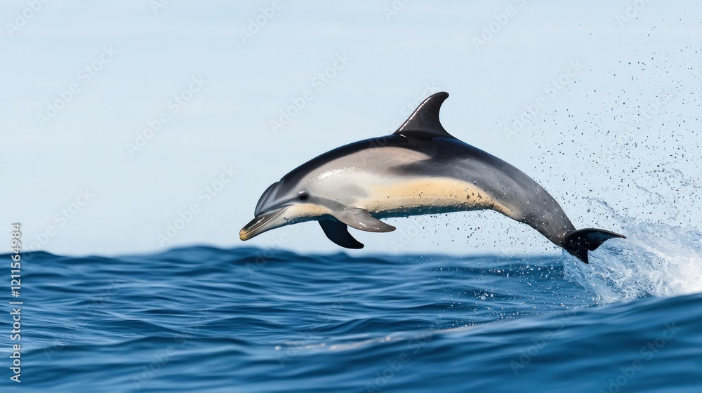 Obraz premium Dolphin Leaping in Ocean