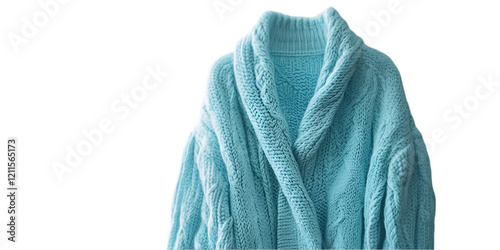 blue scarf isolated on white