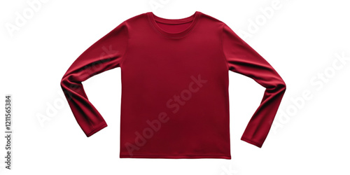 red shirt isolated on white background