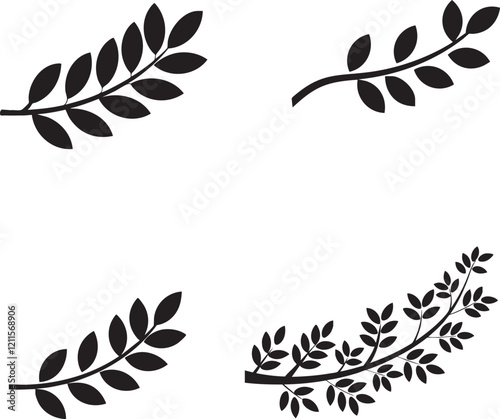 A decorative design element, possibly a floral or ornamental motif. It consists of a central symmetrical shape resembling a flower or a leaf