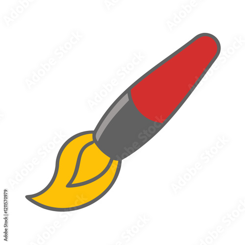 Paint Brush Icon illustrating creativity and art