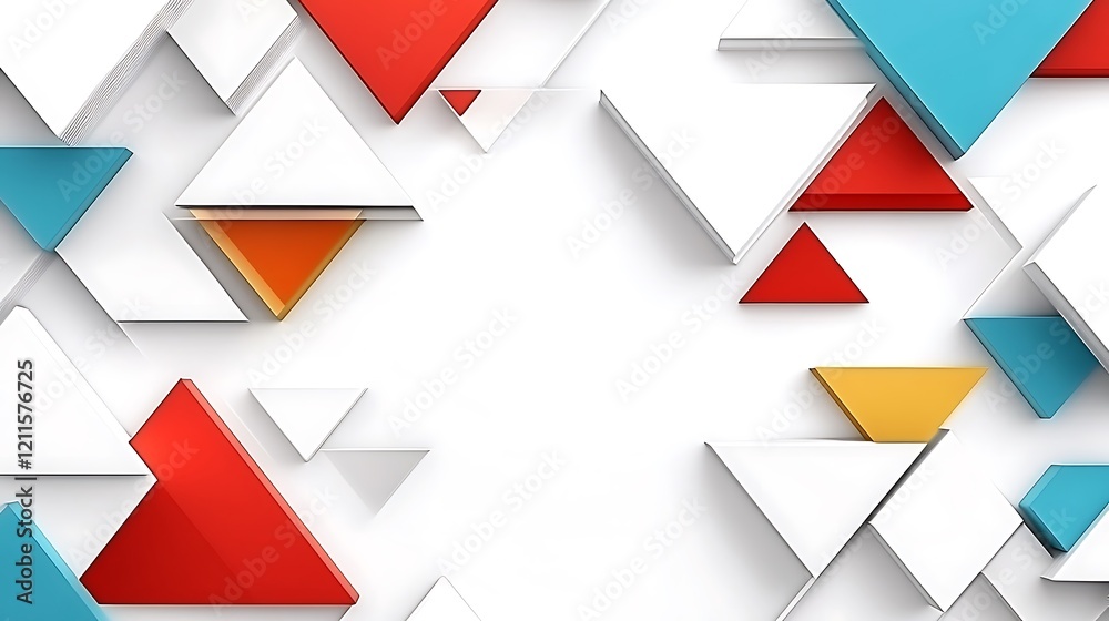 Abstract Colorful Triangular Geometric Pattern Design Abstract Colorful Triangular Geometric Pattern Design