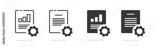 Tax optimization business form simple icon vector line stroke outline art graphic illustration set, efficiency analytics customization sign symbol pictogram, company revenue income reduction image
