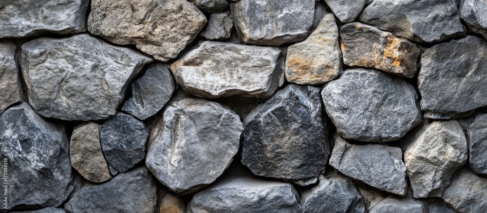 Gray and black stone wall texture featuring varied rock shapes and sizes creates a natural background ideal for design projects and banners. Gray and black stone wall texture featuring varied rock shapes and sizes creates a natural background ideal for design projects and banners.