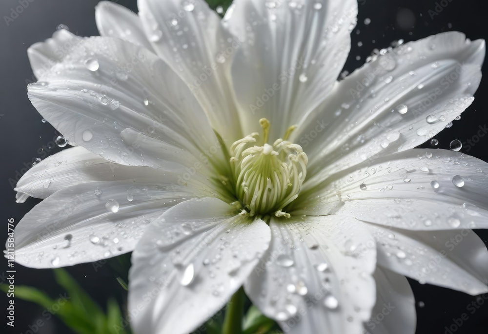 Closeup image of white flower in bloom with droplets, plant, wallpaper, closeup, flora, bloom Closeup image of white flower in bloom with droplets, plant, wallpaper, closeup, flora, bloom