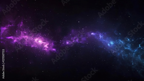 Wallpaper Mural Cosmic Nebula, Purple and Blue Gas Clouds, Stellar Background, Space Exploration Torontodigital.ca