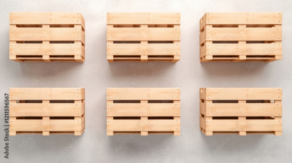 Wooden Crates Wall Storage Simple Natural Design Wooden Crates Wall Storage Simple Natural Design