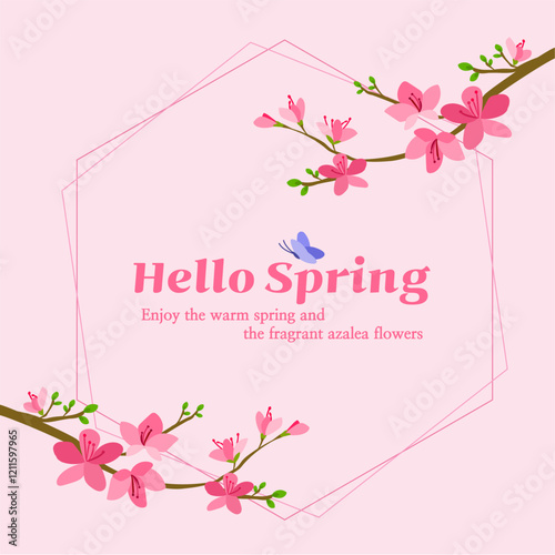spring illustrations and lovely flower