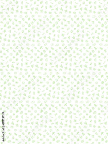 ミニ昆虫の壁紙イラスト