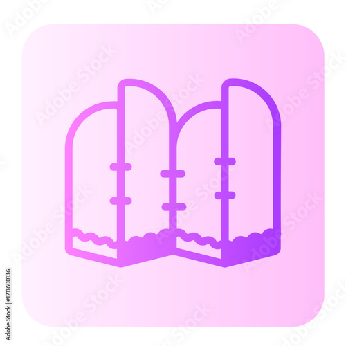 folding screen gradient icon