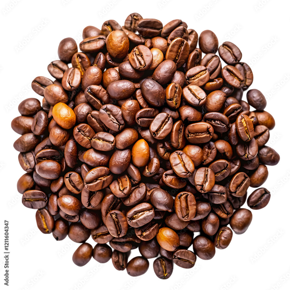 Obraz premium Roasted Coffee Beans Dark Brown Aroma Rich Coffee Caffeine Energy Drink Beverage hot food cafe latte