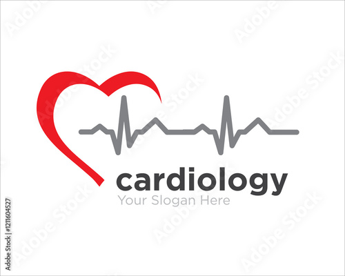 love cardiology care logo designs for medical service