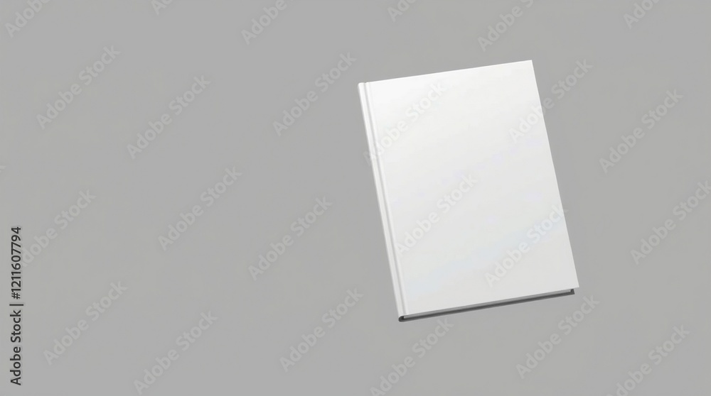 Blank book cover with empty pages on a white background, mockup template Blank book cover with empty pages on a white background, mockup template