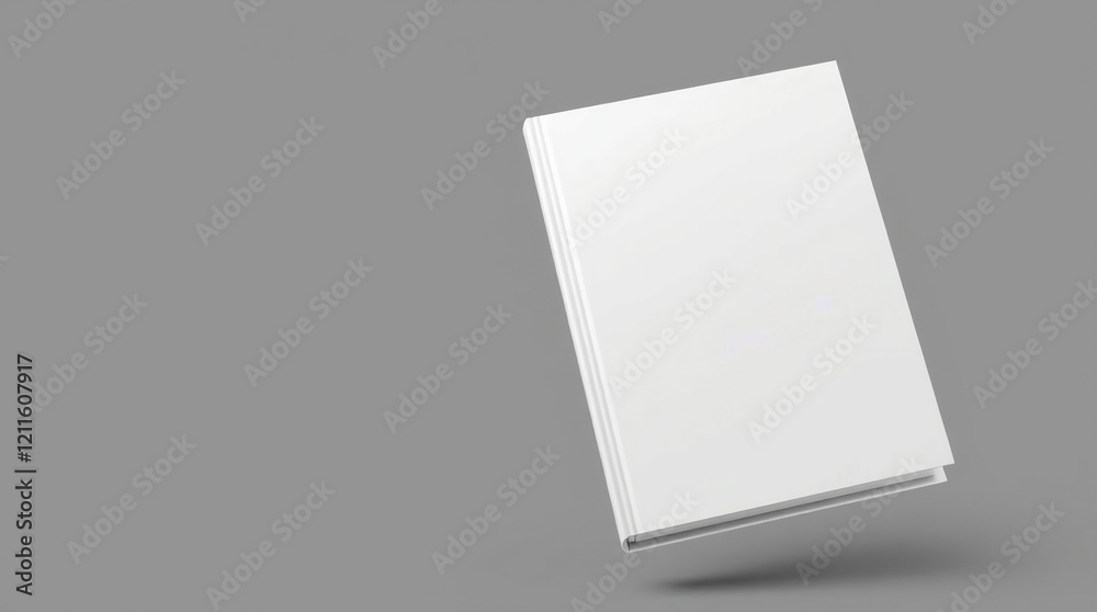 Blank book cover with empty pages on a white background, mockup template Blank book cover with empty pages on a white background, mockup template