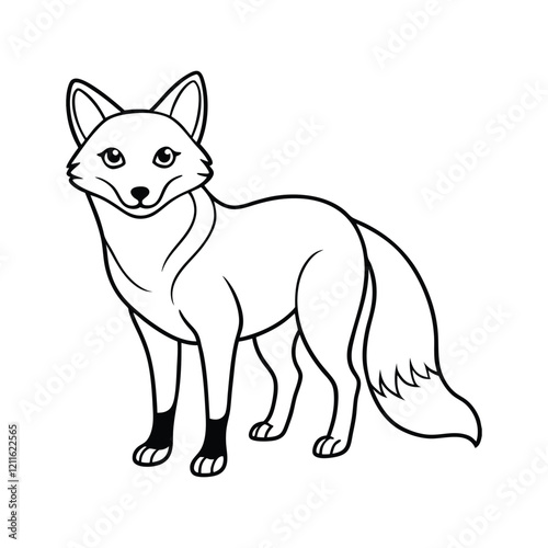 illustration of a fox isolated vector
