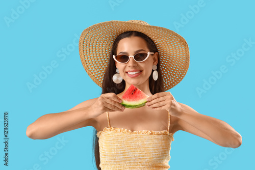 Beautiful young woman with ...