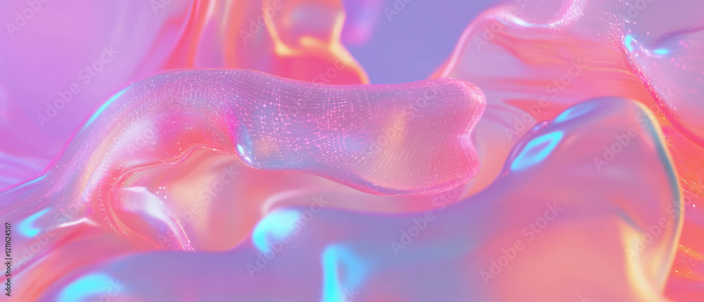 Obraz premium Interactive 3D data visualizations create a vibrant exploration experience for users