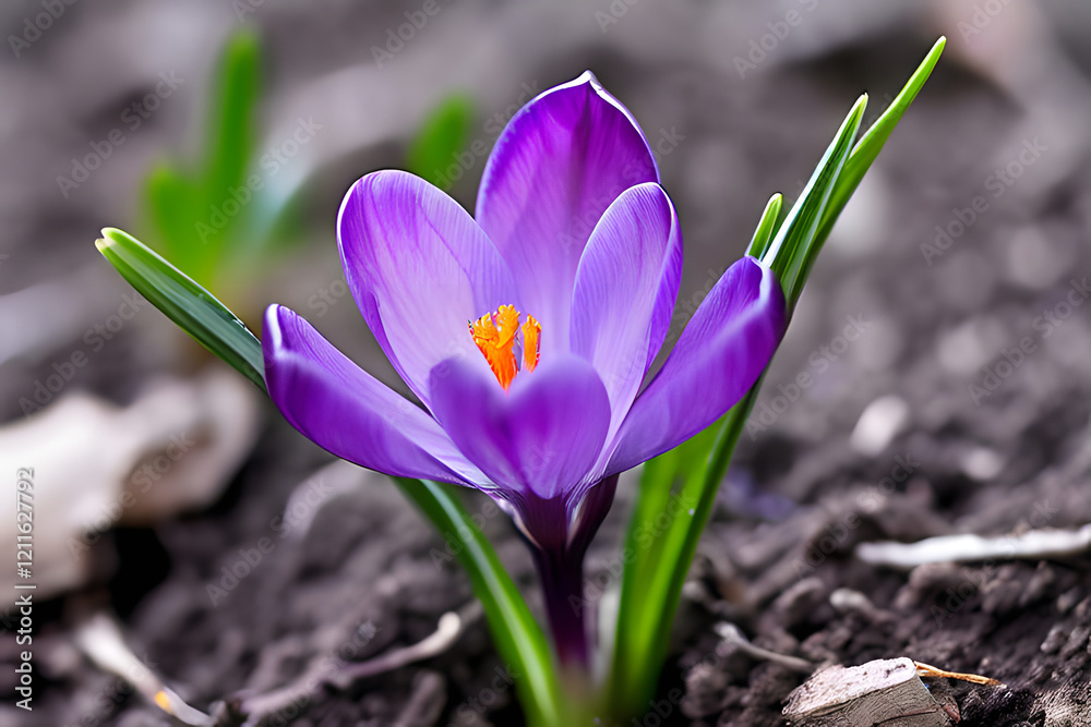 Obraz premium purple crocus flowers