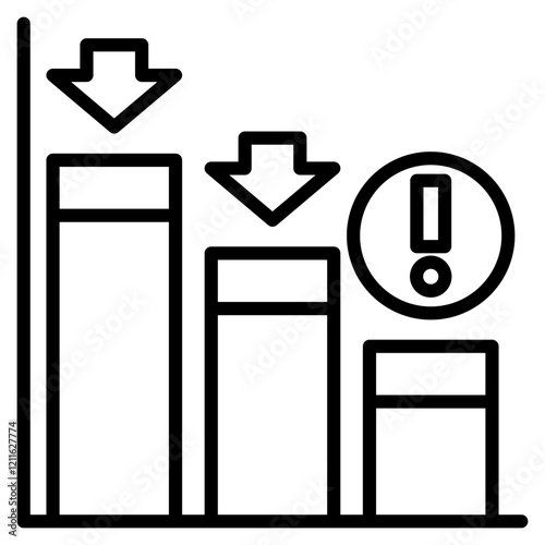 depreciation single icon