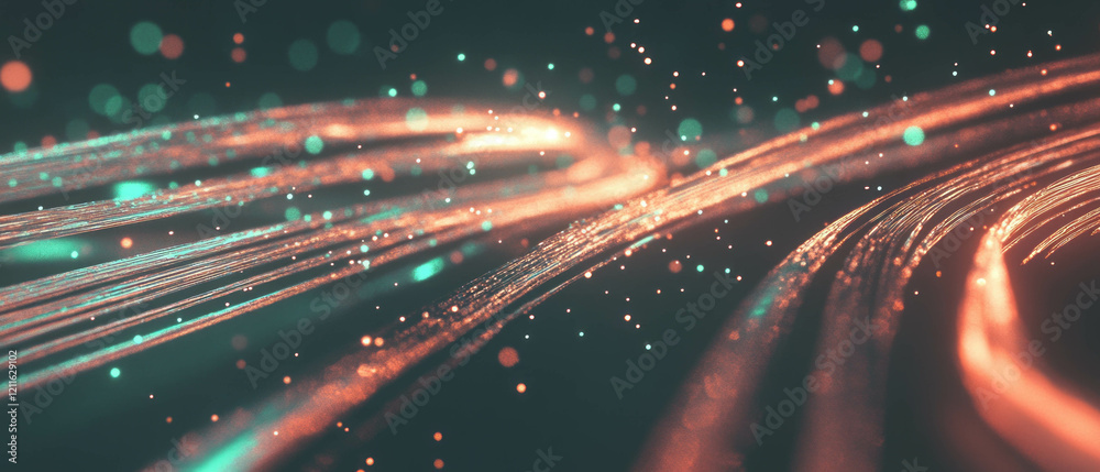 Vibrant abstract background with glowing lines and energy trails in a dynamic composition Vibrant abstract background with glowing lines and energy trails in a dynamic composition