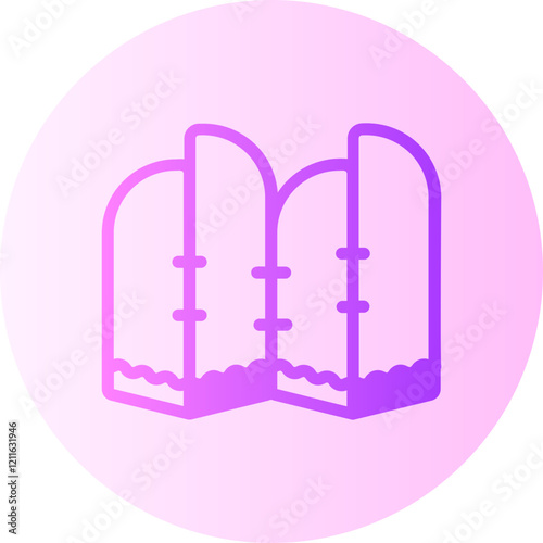 folding screen gradient icon