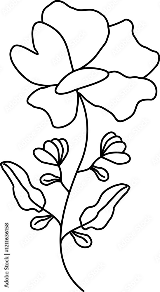 Flower Line Art Flower Line Art