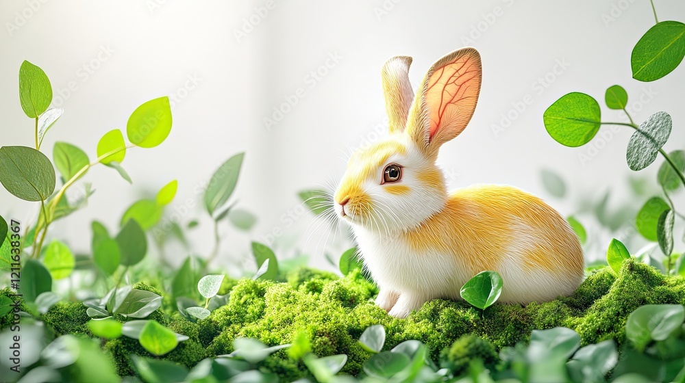 ecology moss design yellow rabbit white transparent icon eco green leaves ecology moss design yellow rabbit white transparent icon eco green leaves