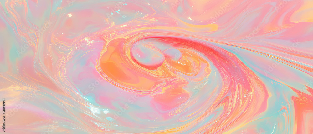 Obraz premium Swirling vortexes of vibrant colors create dynamic abstract energy in stunning visual formation