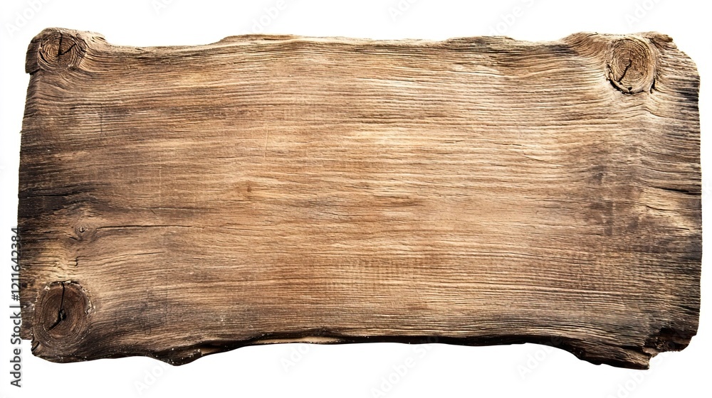 Naklejka premium Rustic Wooden Signboard for Various Uses