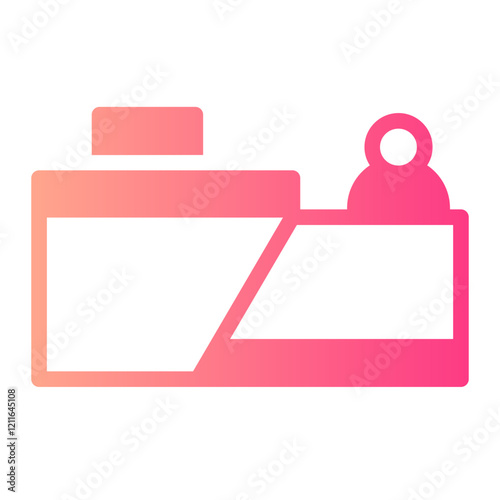reception deskreception gradient icon