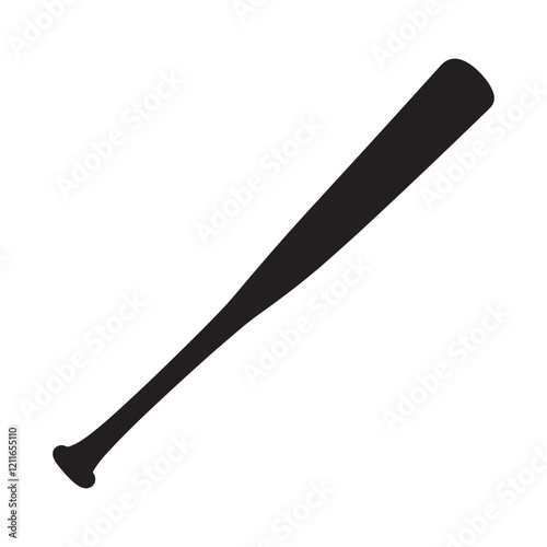 Baseball Stick silhouette illustration Design, Baseball clipart vector
