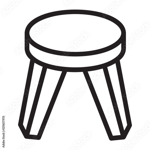 stool line icon