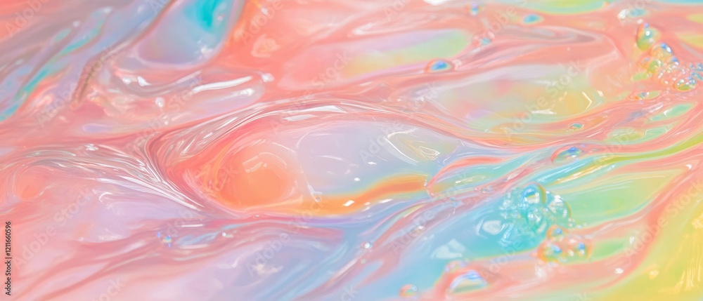 Swirling rainbow colors create an abstract display of fluid motion and patterns in the background Swirling rainbow colors create an abstract display of fluid motion and patterns in the background