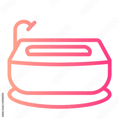 bathroom gradient icon