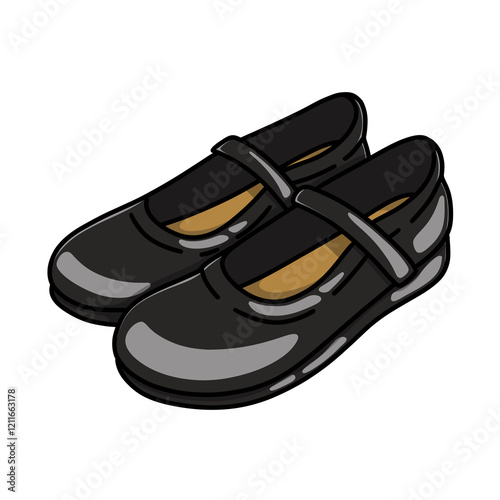 Black loafer shoes for school